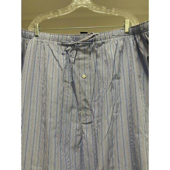 Polo Ralph Lauren Mens Cotton Pajama Pants Size 3X Blue & White Striped NWT - Picture 2 of 7